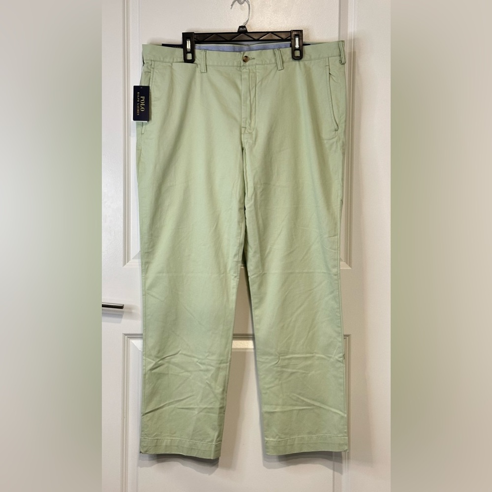 Polo Ralph Lauren Stretch Straight Summer Green Chino Pants 38x32
